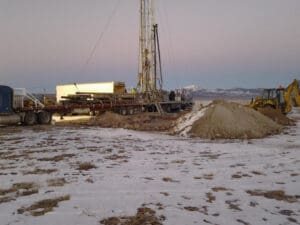 Working with snow on the ground