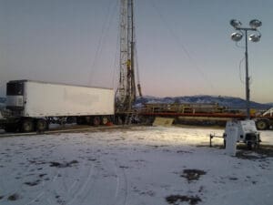 Working with snow on the ground
